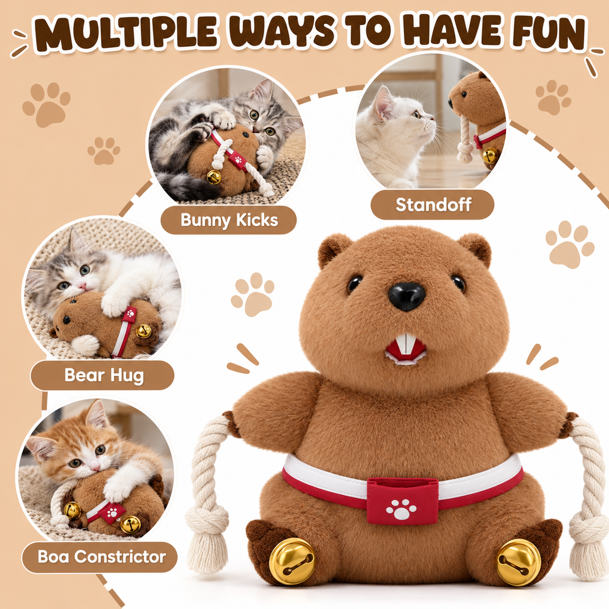 Cat Hand Puppet — Play Without Scratches